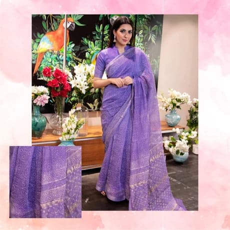 Kavya Soft Silk Saree, Sarees from Sudhaga